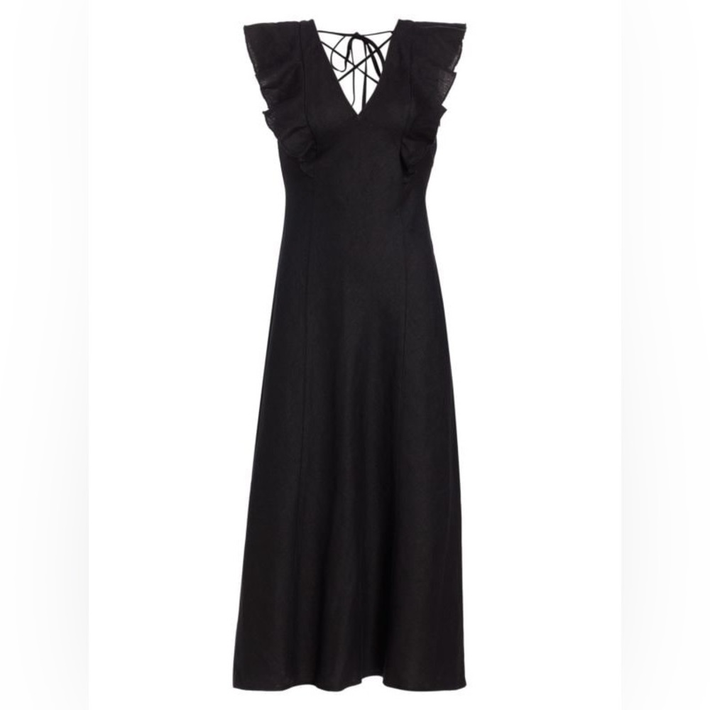 Constance Linen Midi Dress (rails)